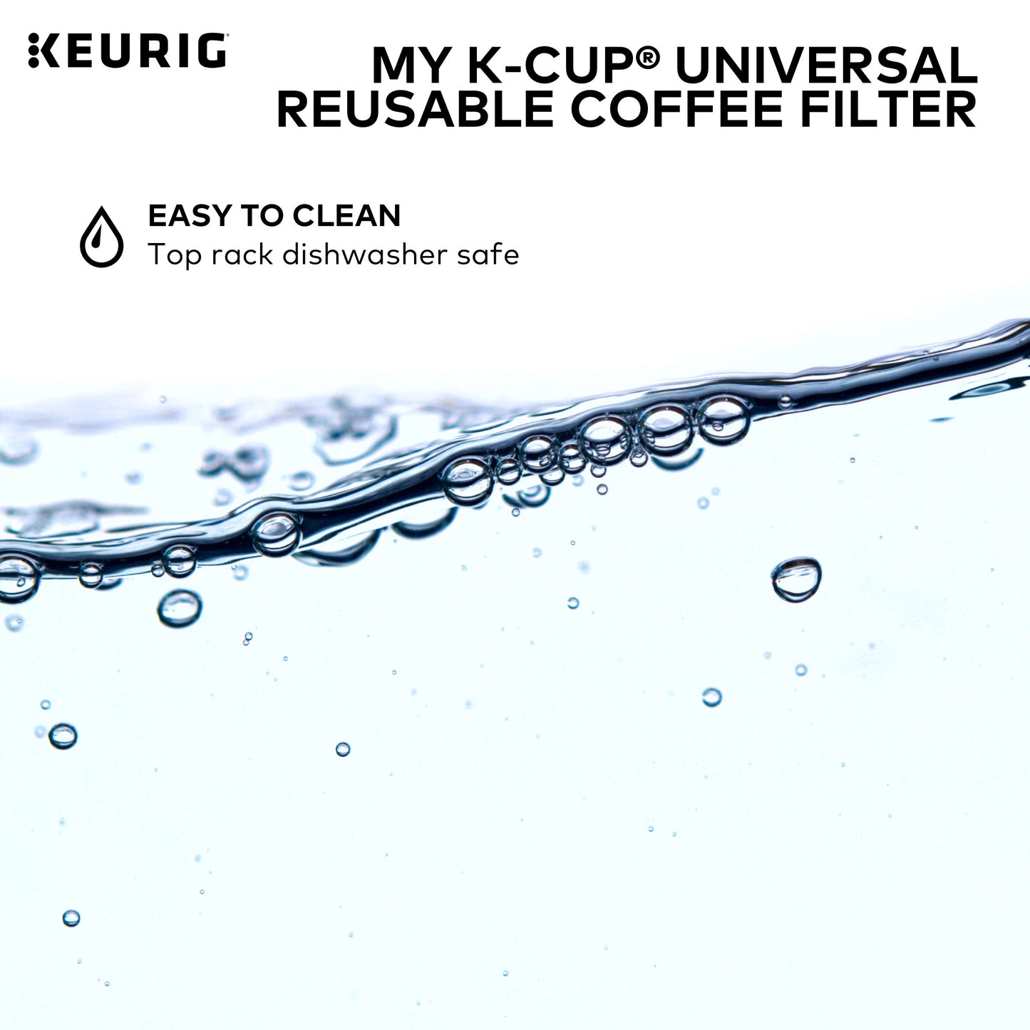 Keurig My K-Cup Universal Reusable Ground Coffee Filter, Compatible with All Keurig K-Cup Pod Coffee Makers (2.0 and 1.0)