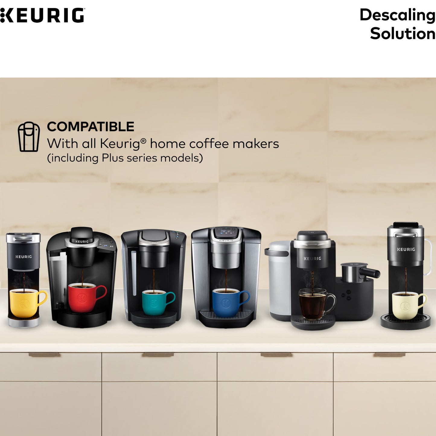 Keurig Descaling Solution For All Keurig 2.0 and 1.0 K-Cup Pod Coffee Makers