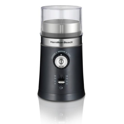 Hamilton Beach Custom Grind Coffee Grinder, New, 14 Cup Capacity, Black, Model 80393