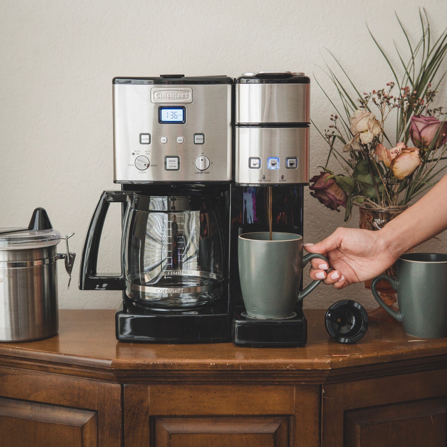 Cuisinart Coffee Makers Coffee Center™ 12 Cup Coffeemaker and Single-Serve Brewer