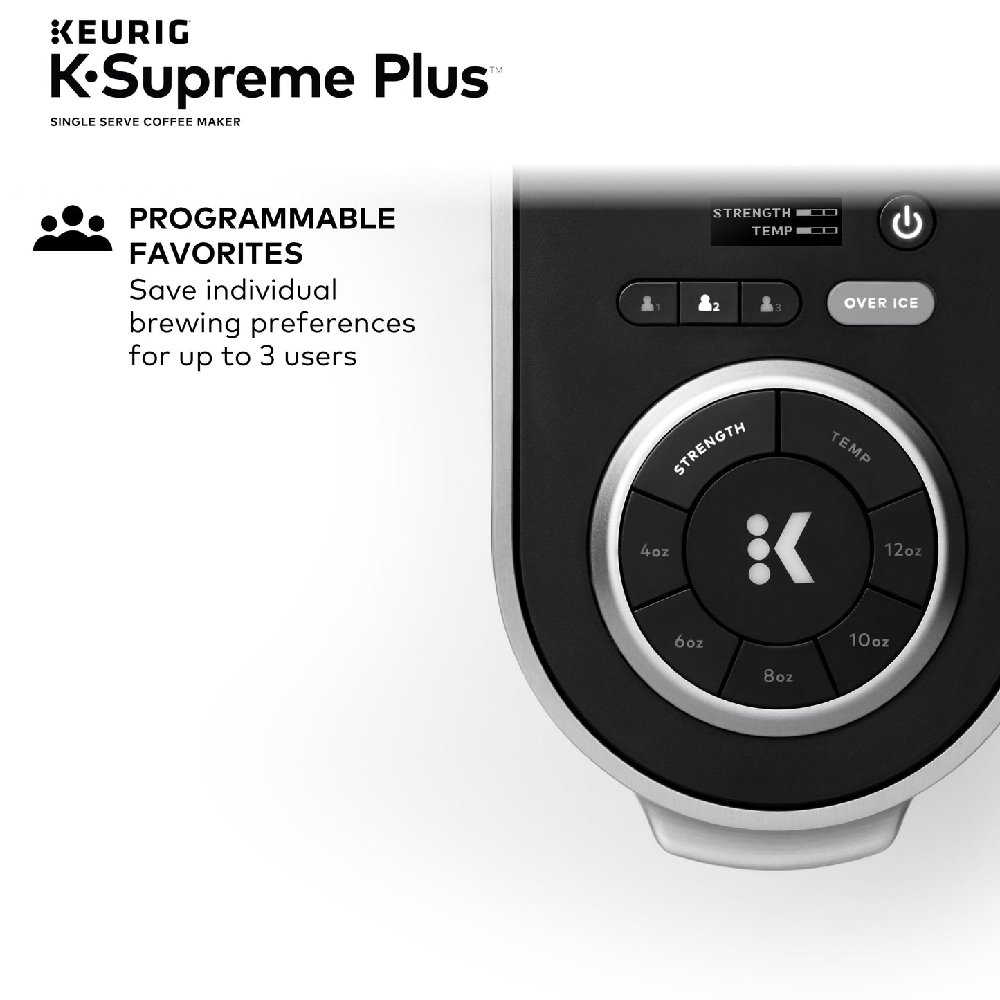 Keurig® K-Supreme Plus Single Serve K-Cup Pod Coffee Maker, MultiStream Technology, Stainless Steel