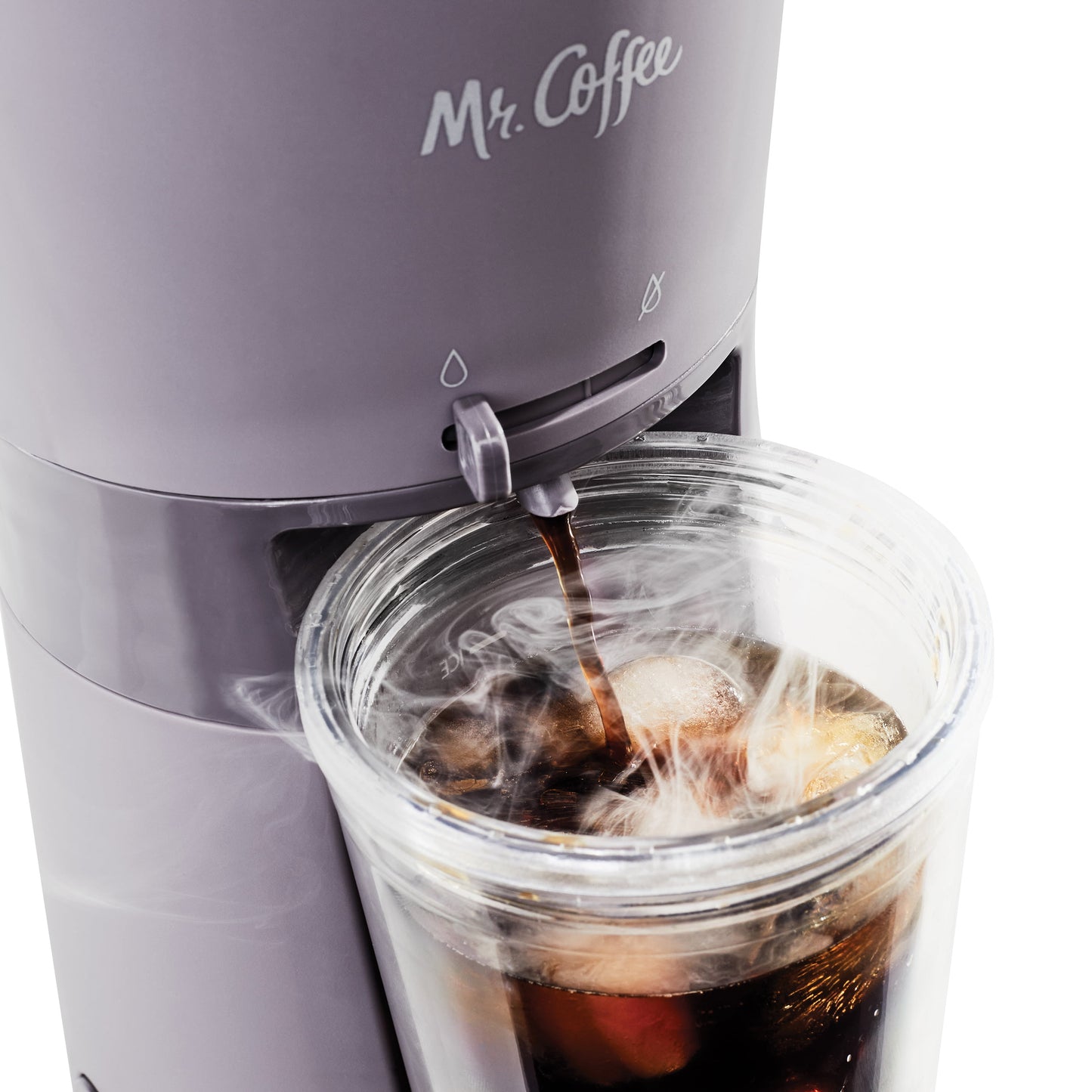 Mr. Coffee® Iced™ Coffee Maker with Reusable Tumbler and Coffee Filter, Lavender