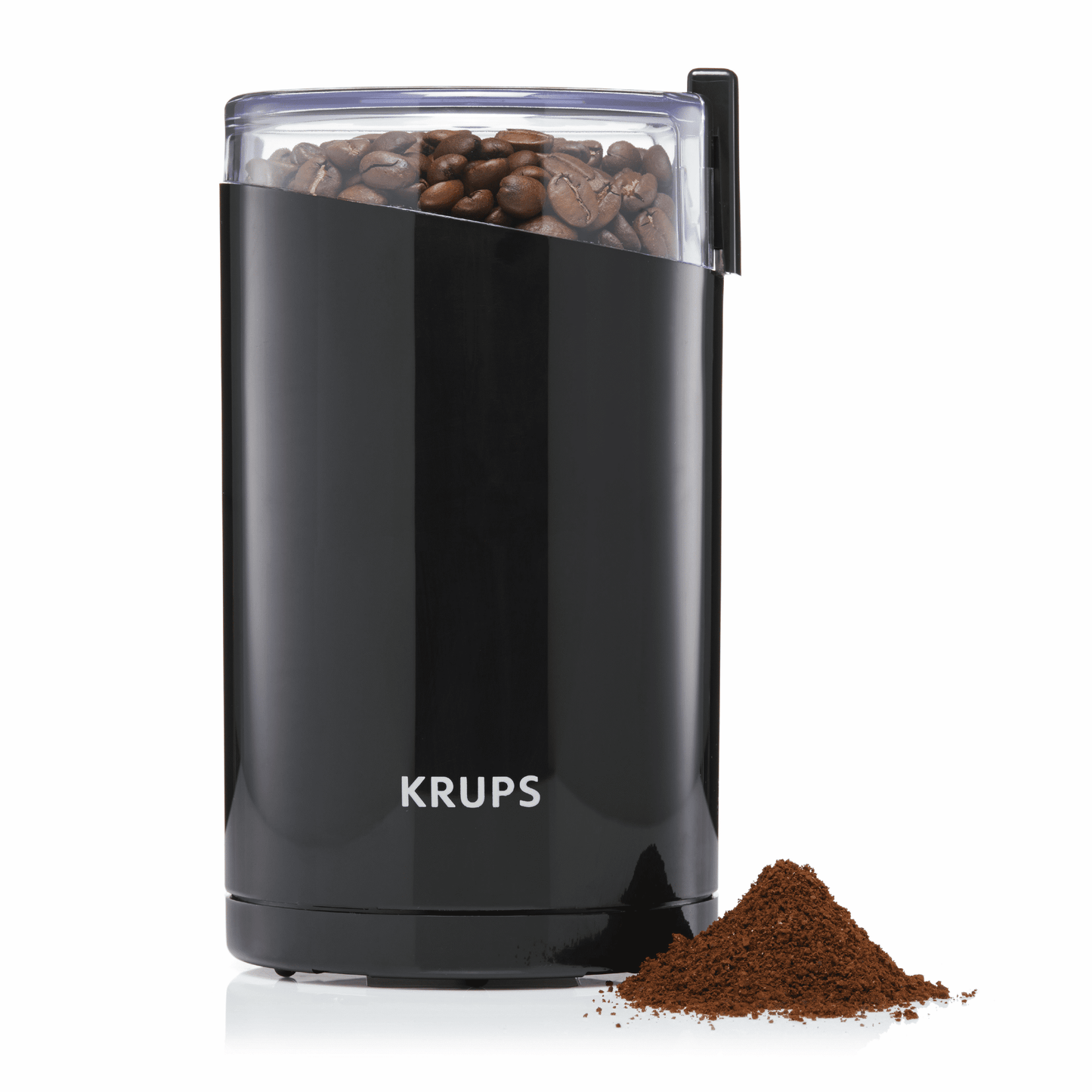 KRUPS Silent Electric Coffee and Spice Blade Grinder Grey w/ removable  Stainless Steel Grinding Bowl 