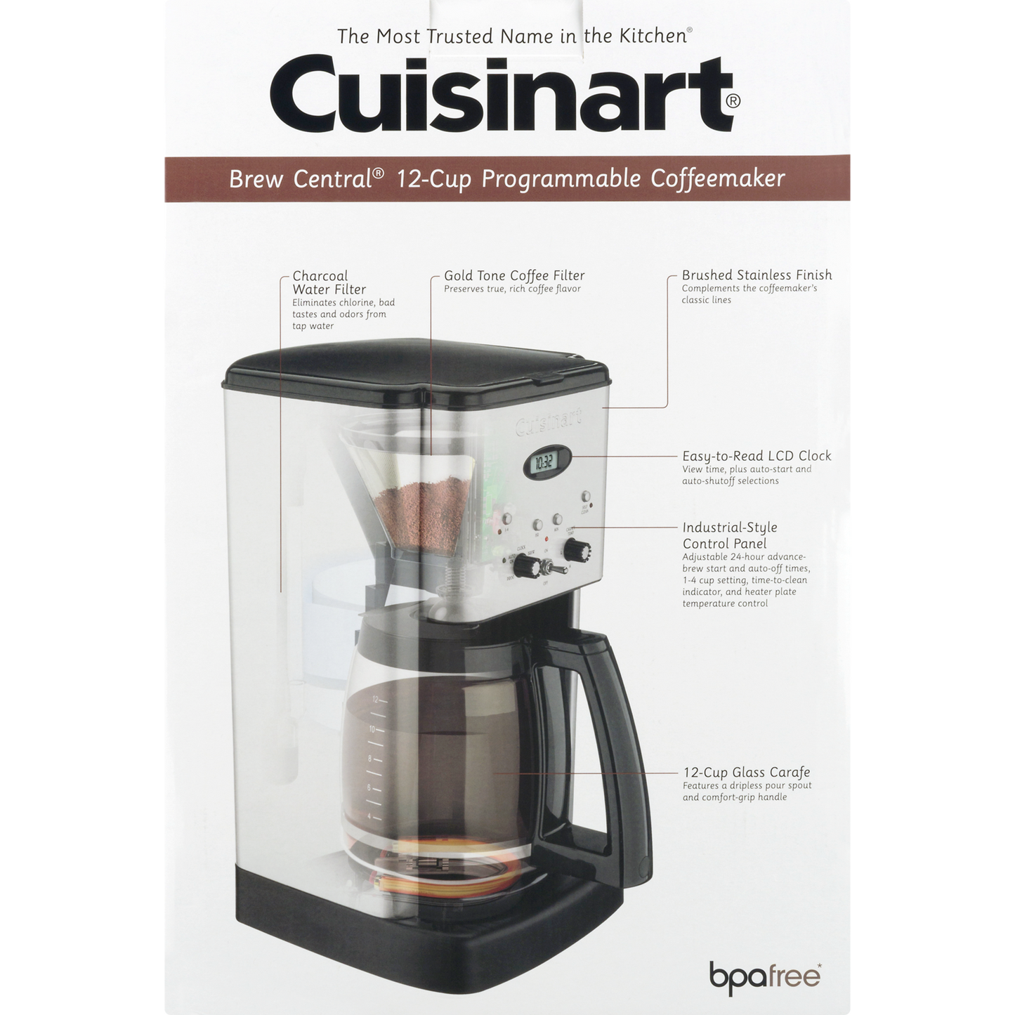 Cuisinart Brew Central 12 Cup Programmable Stainless Steel Coffee Maker
