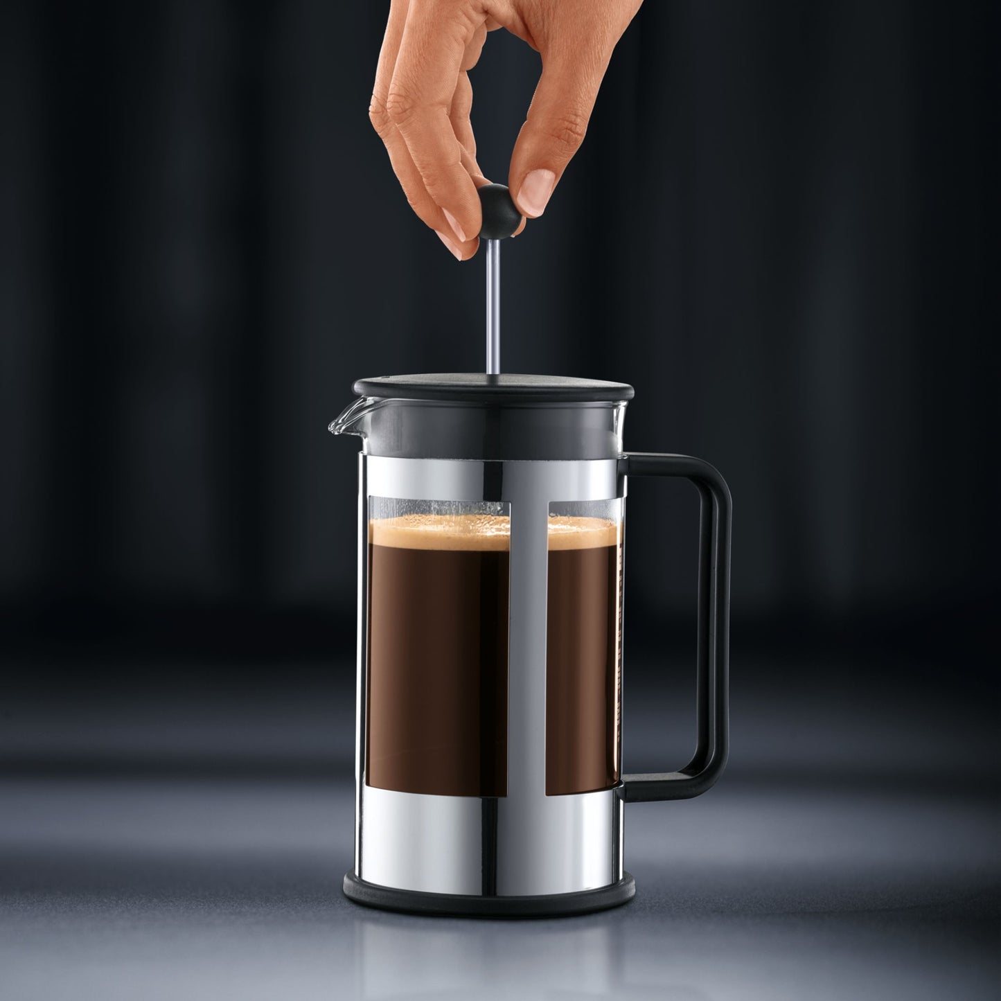 Bodum Kenya French Press Coffee Maker, 34 Ounce, Chrome
