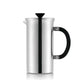 Bodum Tribute Double Wall French Press Coffee Maker, 34 Ounce, Matte Chrome